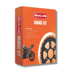 ROLON Orange Chain and Sprocket kit for RC 390 - KIT HPXRO 380