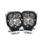 LIU HJG 40W LED Fog Light with Yellow Lens & Wiring Harness