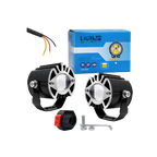 LIU HJG Ultra Bright LED Fog Light Waterproof & Dustproof 50W 12V DC Power Yellow White & Blue Devil Eye