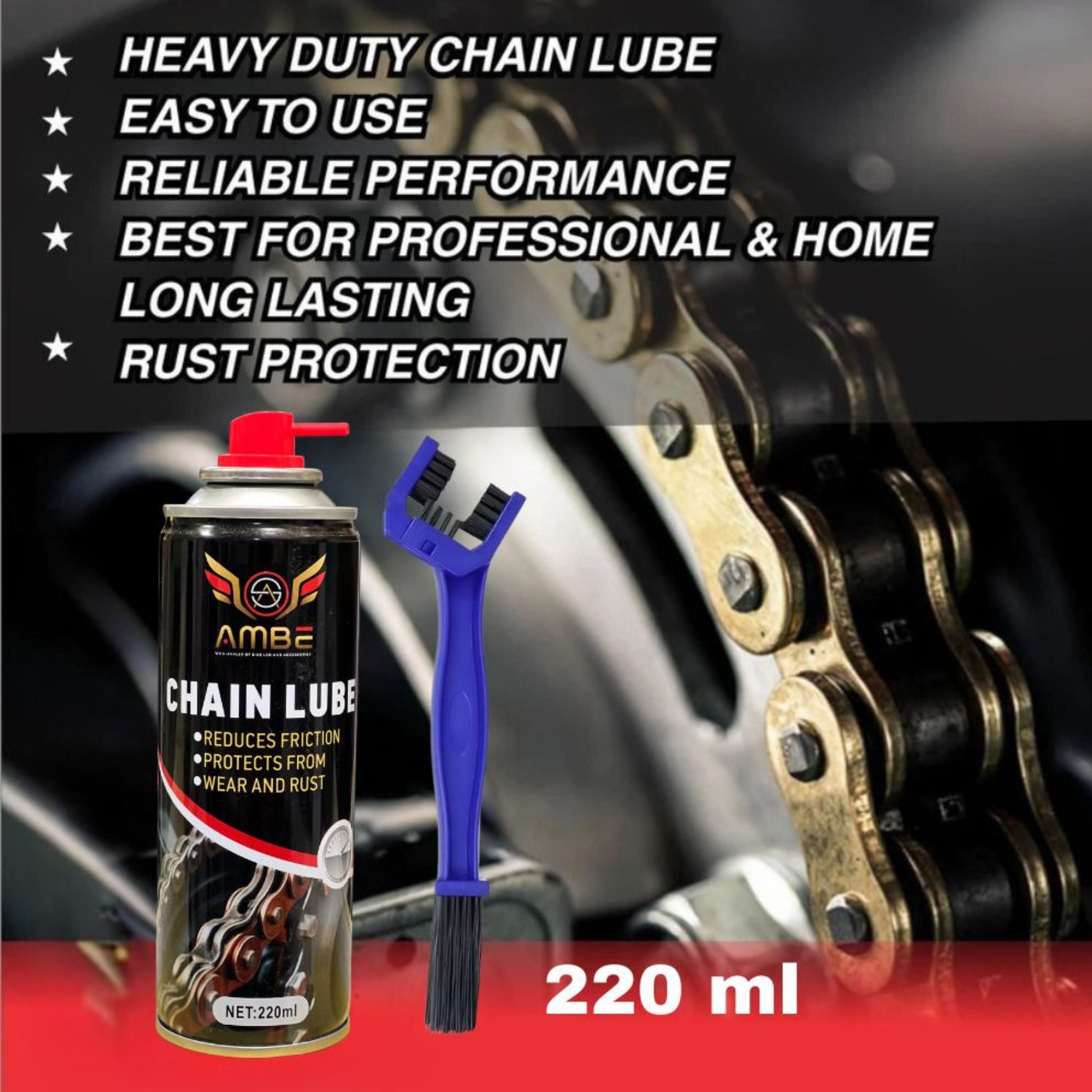 AMBE CHAIN LUBE (220ML) BUNDLE