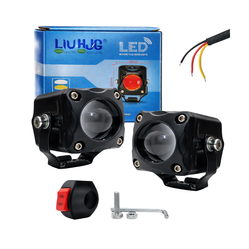 LIU HJG LED Tiny Laser Cannon Single Lens Fog Light Wateproof & Dustproof