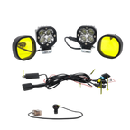 LIU HJG 40W LED Fog Light with Yellow Lens & Wiring Harness