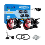 LIU HJG 3 Inch LED Projector Lens Laser Fog Lamp with Cap  120W