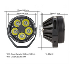 LIU HJG 5 LED 100W Round CREE Foglight