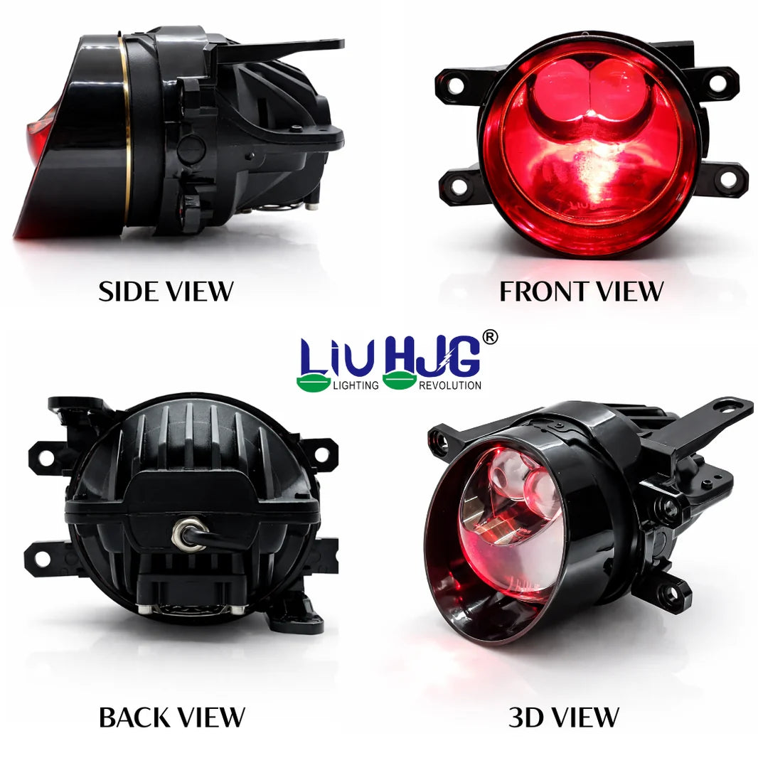 LIU HJG 3 Inch LED Projector Lens Laser Fog Lamp with Cap  120W