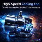 LIU HJG 3 Inch LED Projector Lens Laser Fog Lamp with Cap  120W