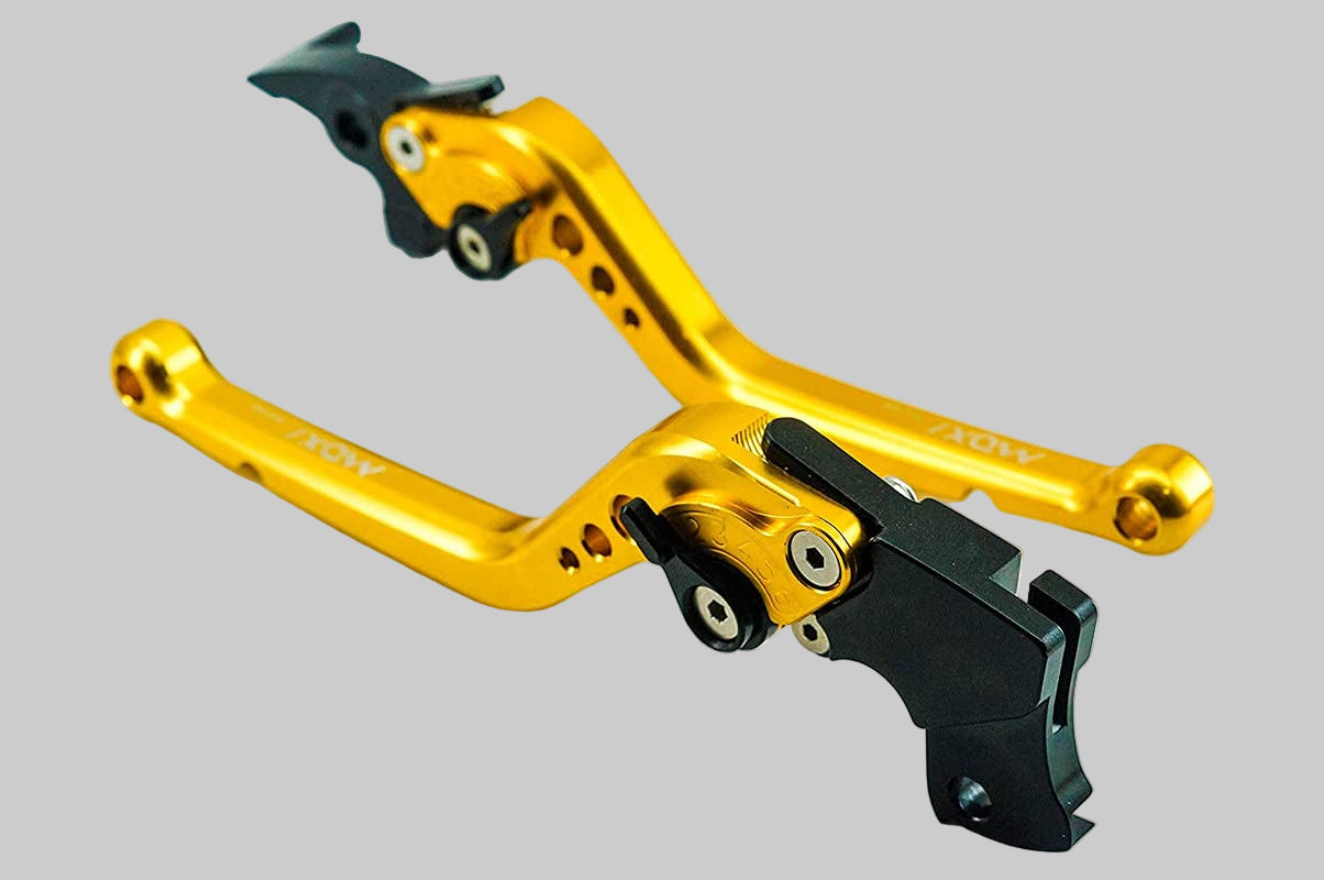 Adjustable Brake Clutch Levers (Golden) MOXI