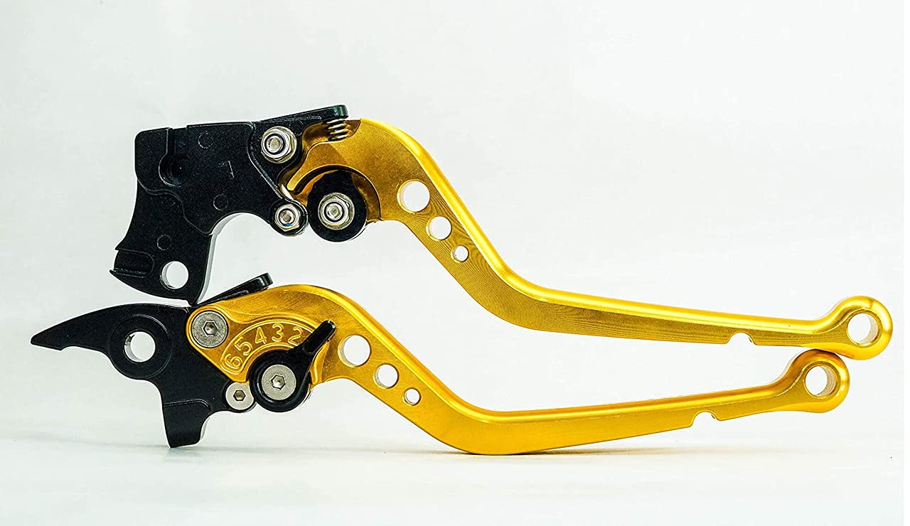 Adjustable Brake Clutch Levers (Golden) MOXI