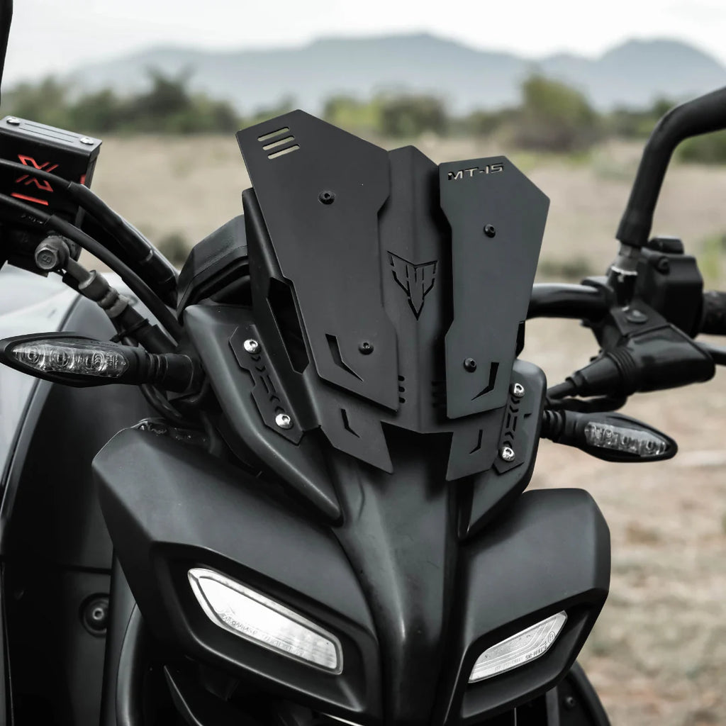 MT-15 METAL VISOR (BLACK)