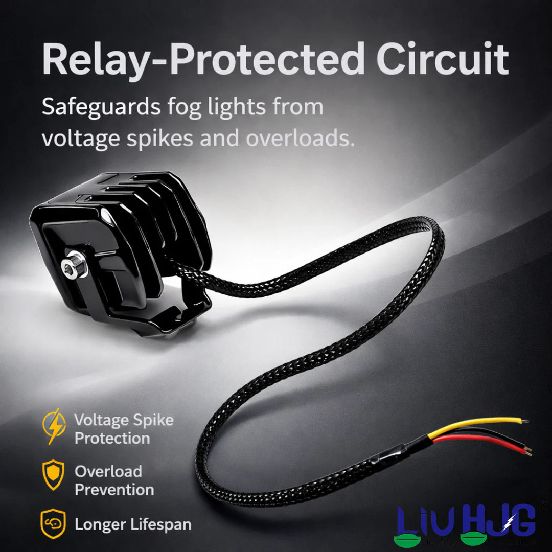 LIU HJG LED Tiny Laser Cannon Single Lens Fog Light Wateproof & Dustproof