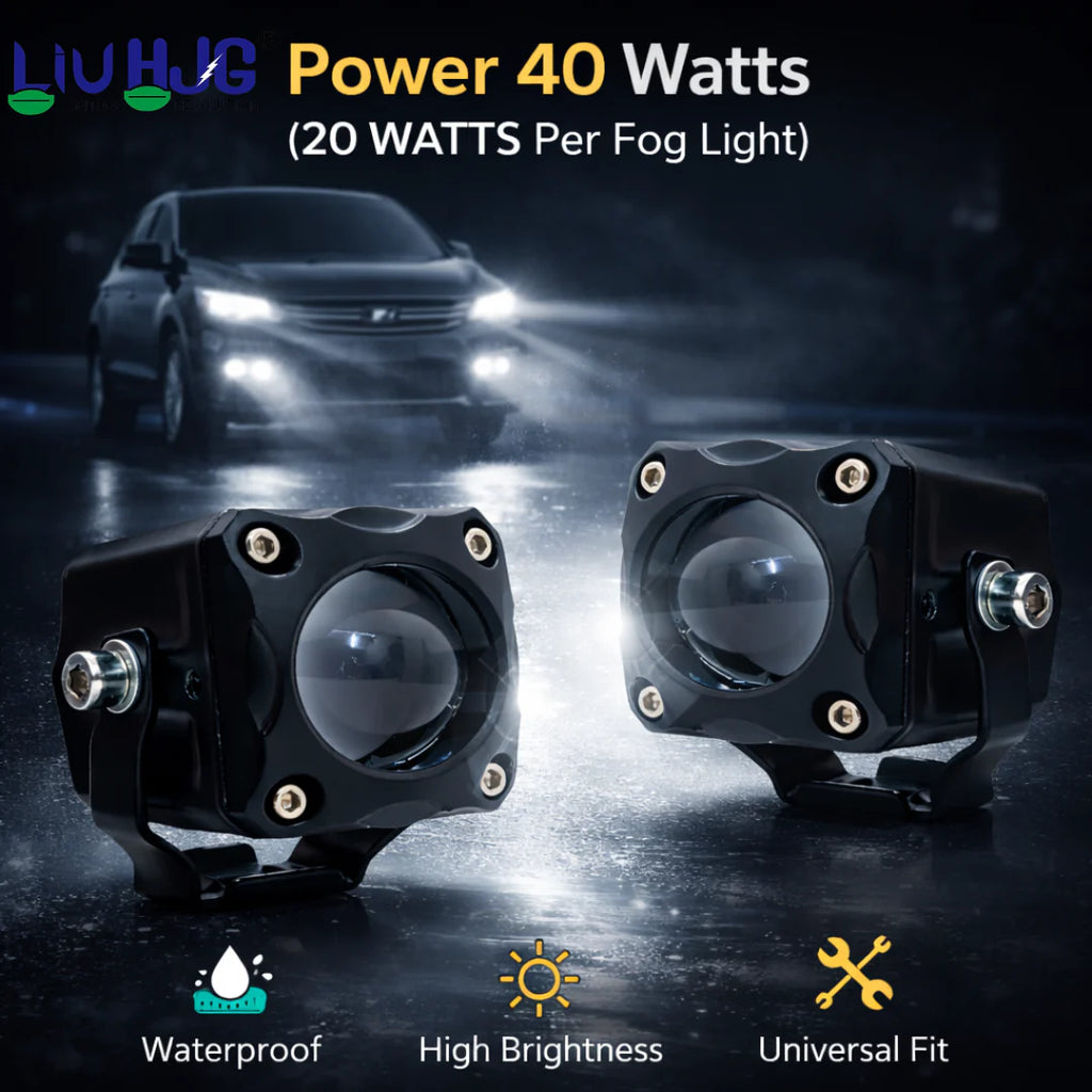 LIU HJG LED Tiny Laser Cannon Single Lens Fog Light Wateproof & Dustproof