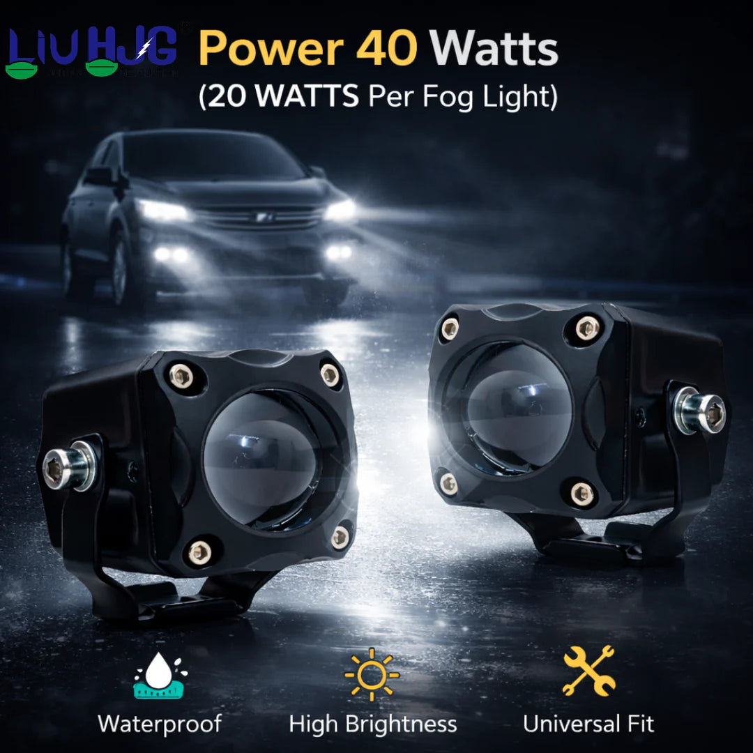 LIU HJG LED Tiny Laser Cannon Single Lens Fog Light Wateproof & Dustproof