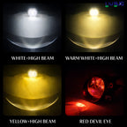 LIU HJG 3 Inch LED Projector Lens Laser Fog Lamp with Cap  120W