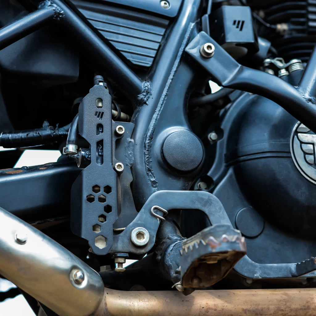 HIMALAYAN 411 MASTER CYLINDER GUARD - MILD STEEL
