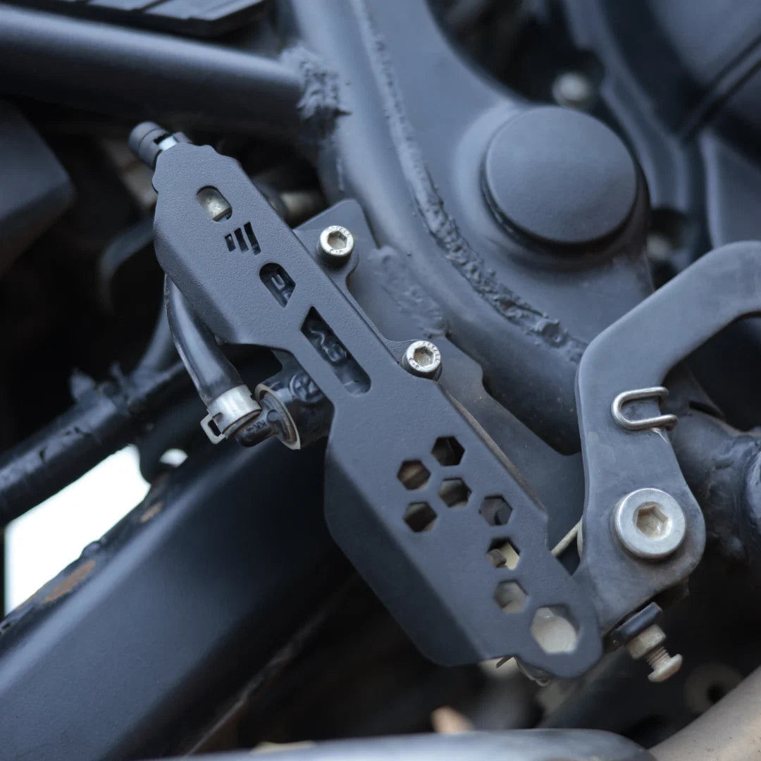 HIMALAYAN 411 MASTER CYLINDER GUARD - MILD STEEL